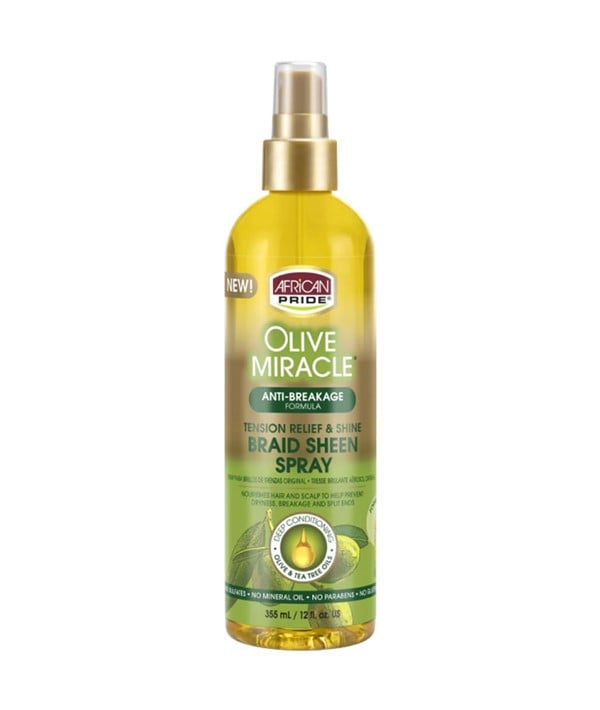 Olive Miracle Braid Sheen Spray With Anti Breakage Formula